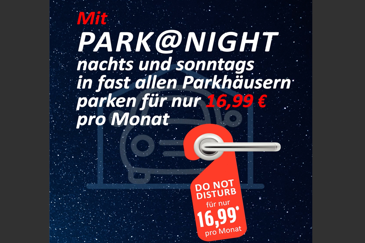 Startschuss für „Park@Night“-Tarifbuchung