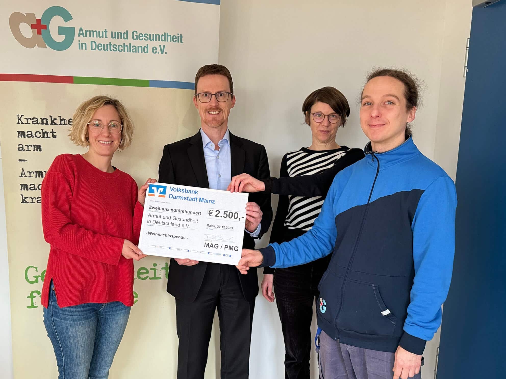 Donation to 'Poverty and Health in Germany e.V.'